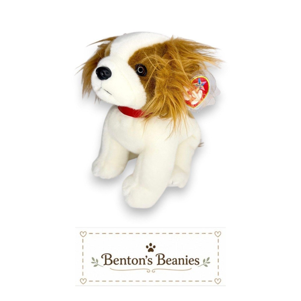 Regal the Dog TY Beanie Buddies | Mint Heart & Tush Tags